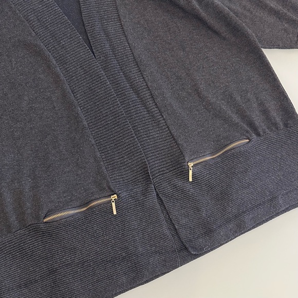 Philosophy | Charcoal Open Front Cardigan | Size 1X - Picture 13 of 13